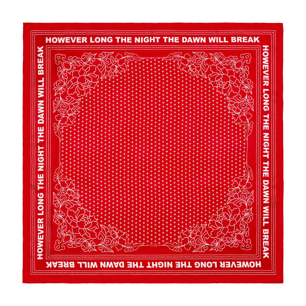 Dawn Silk Scarf - full image of square scarf
